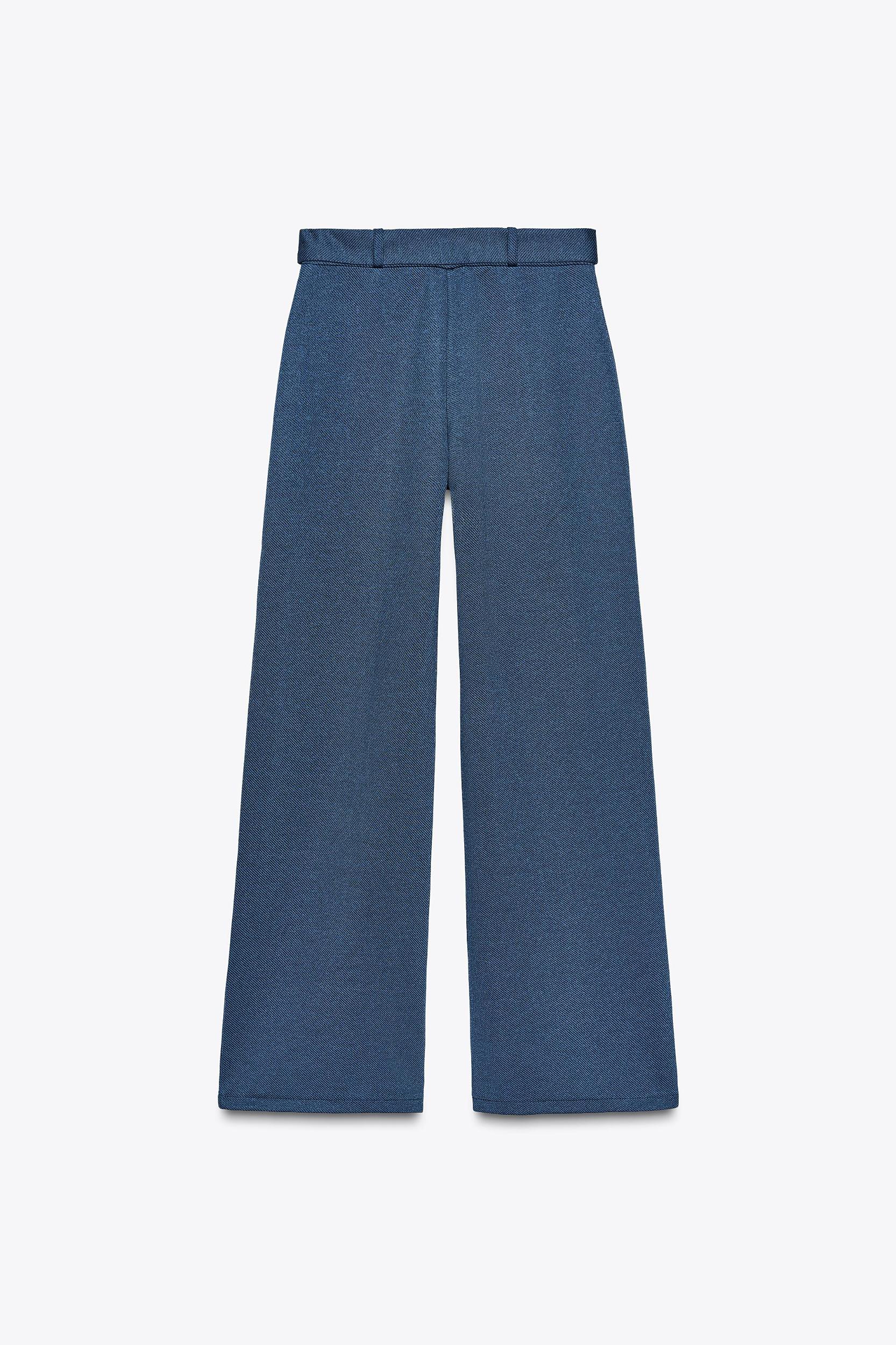 TWILL SEAM BELTED PANTS Product Image
