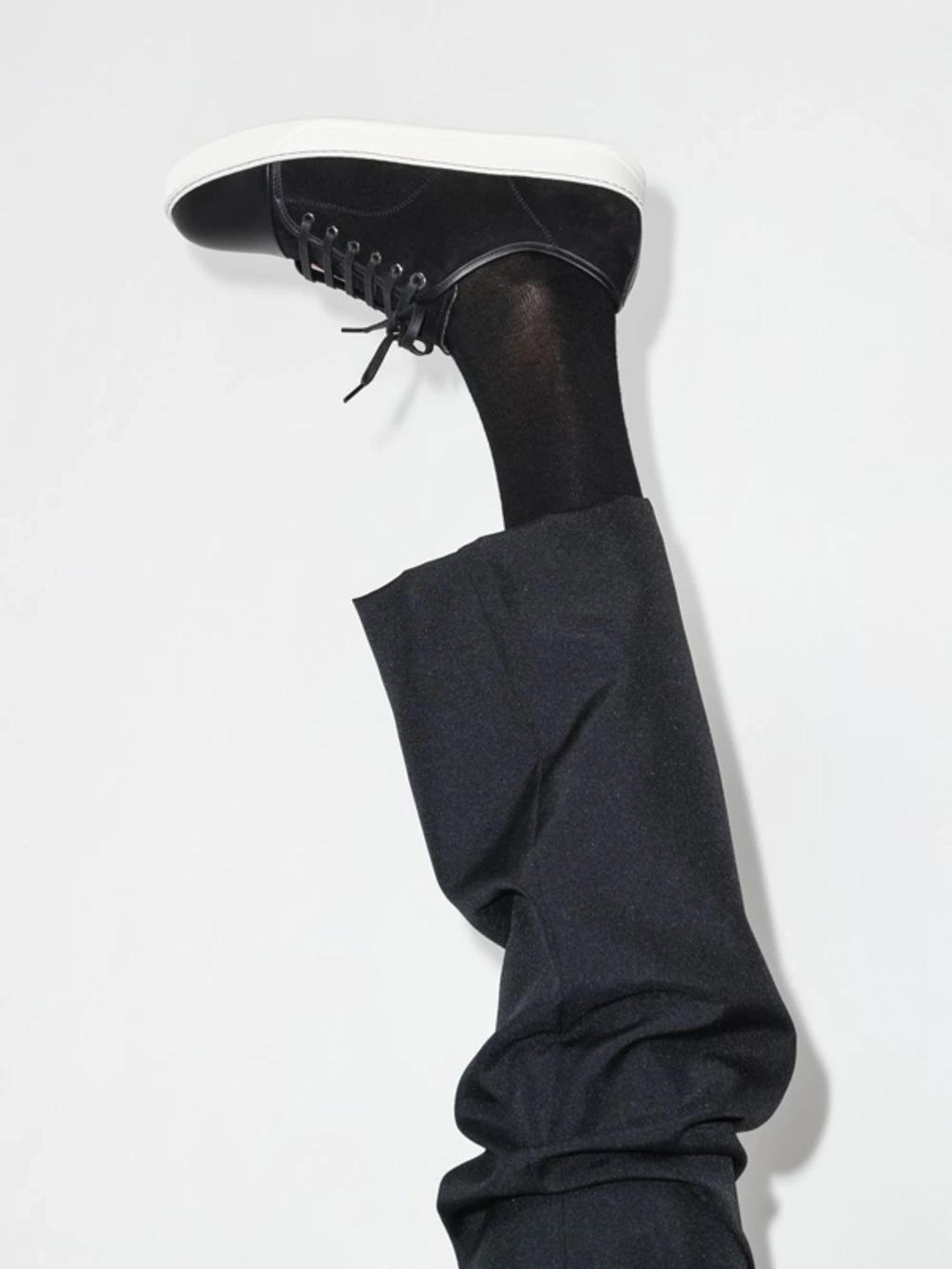 Black DBB1 Suede & Patent Leather Sneakers Product Image