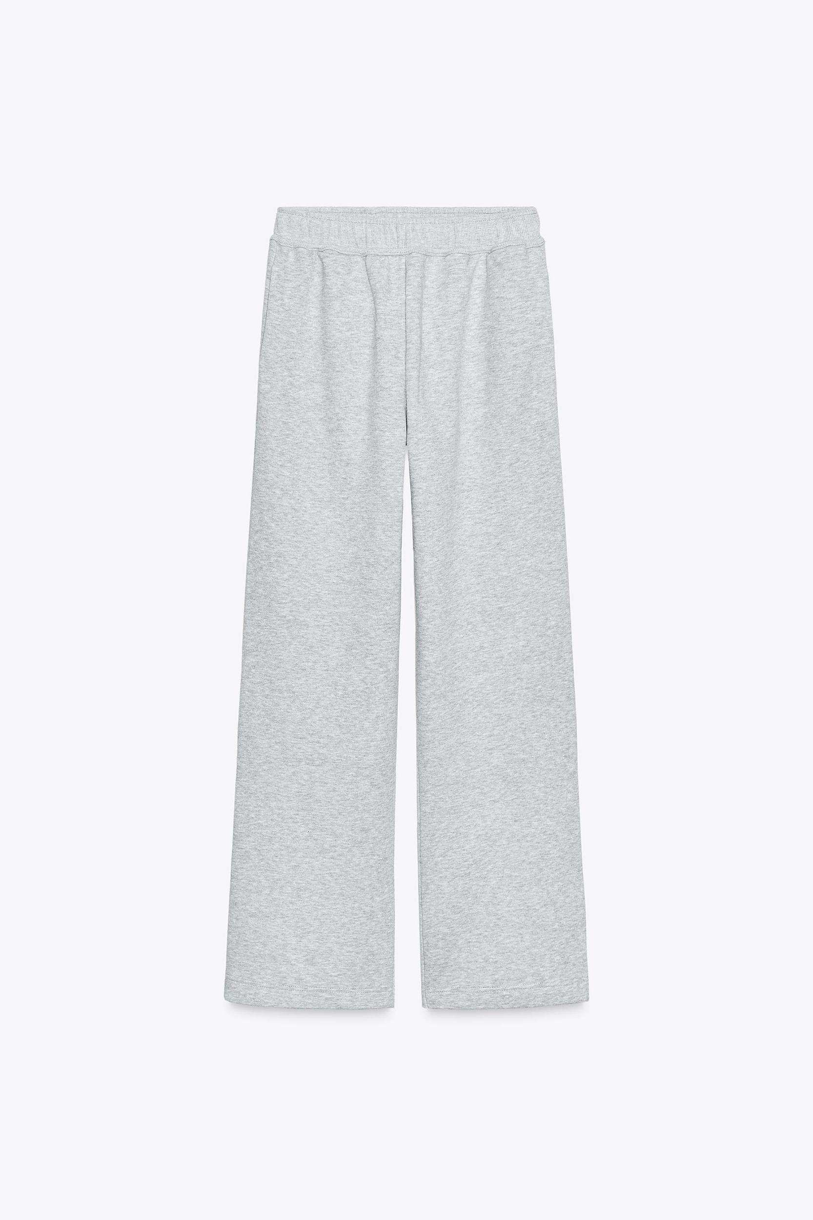 WIDE LEG FLEECE PANTS Product Image