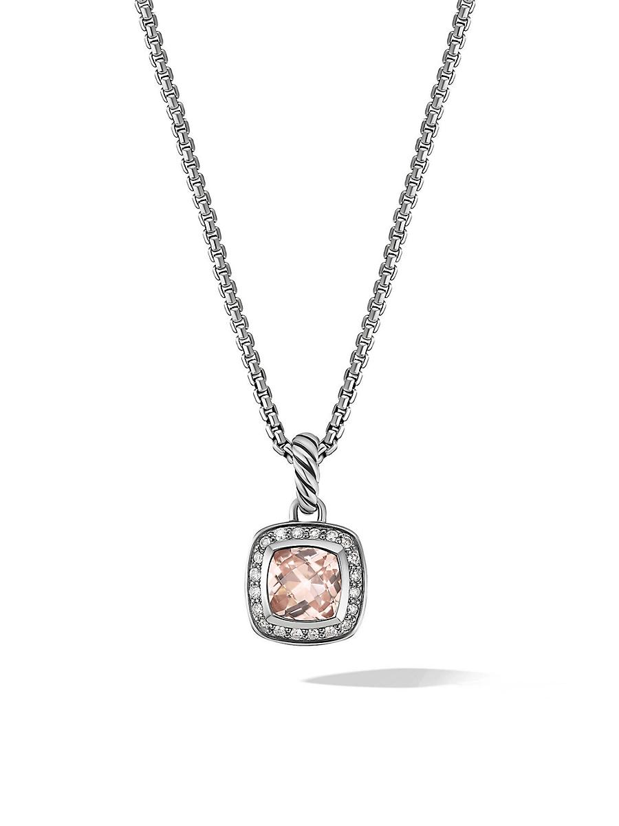 Womens Petite Albion Pendant Necklace in Sterling Silver Product Image