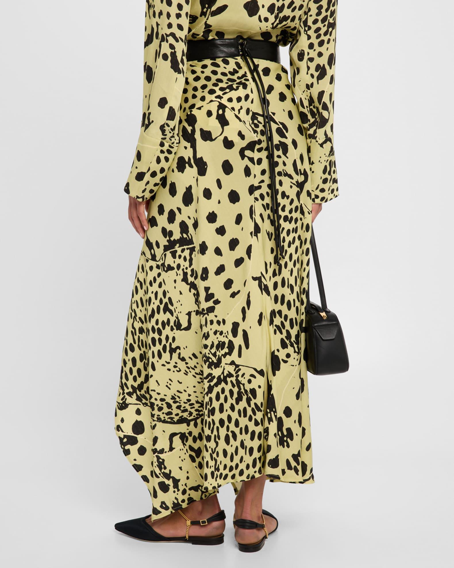 Phile Cheetah-Print Georgette Maxi Skirt Product Image