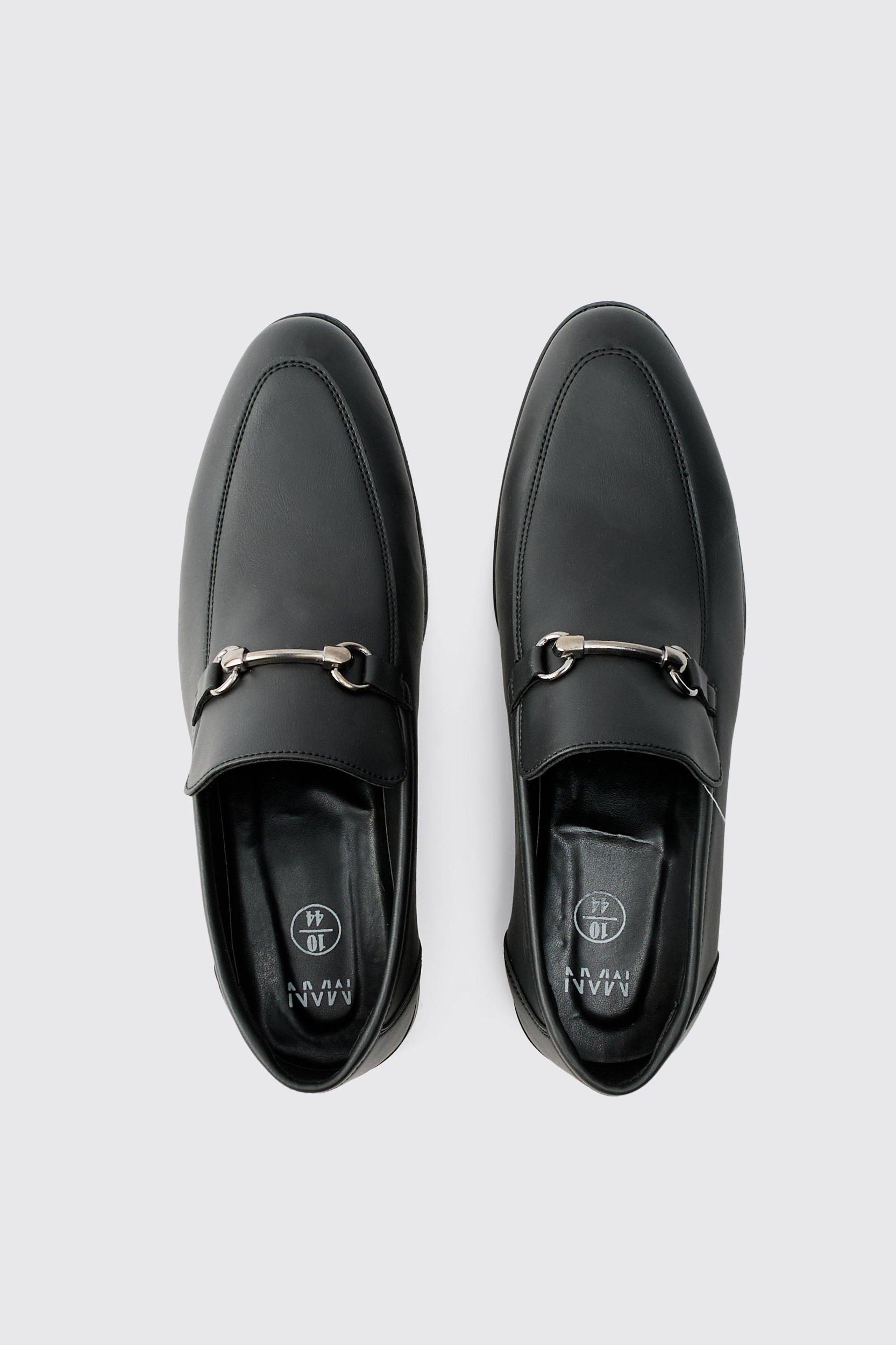 Faux Leather Suede snaffle loafer | boohooMAN USA Product Image