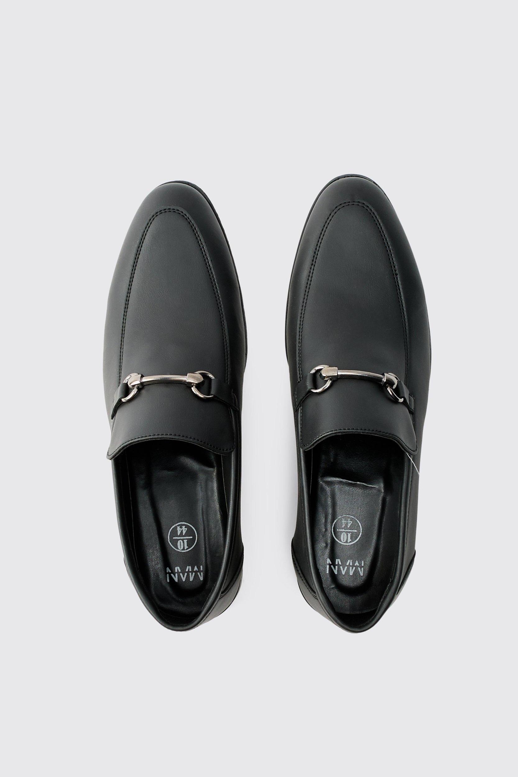 Faux Leather Suede snaffle loafer | boohooMAN USA Product Image