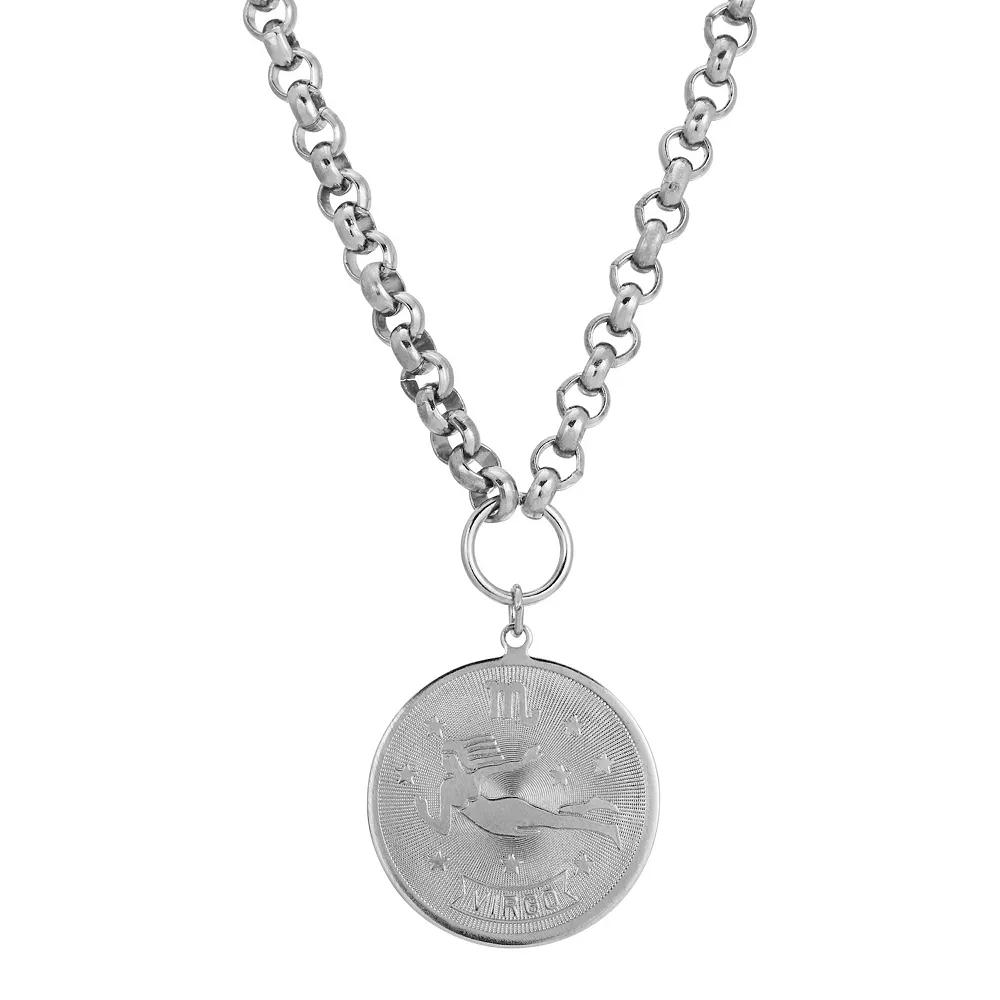 1928 Round Sagitarius Pendant Necklace, Womens, November Product Image