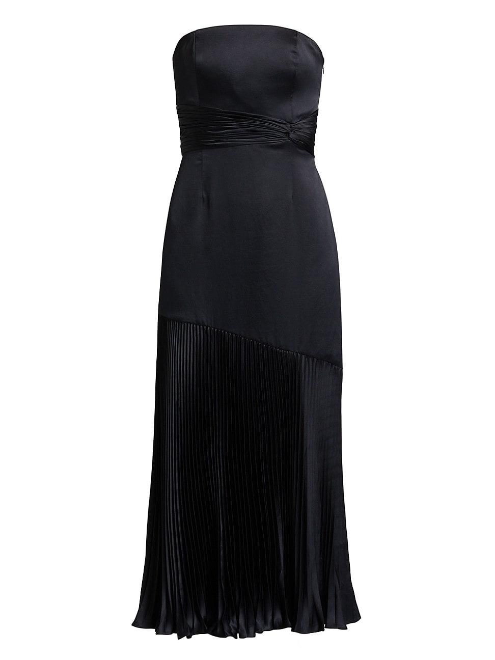 Womens Milly Strapless Pleated Maxi Dress Product Image