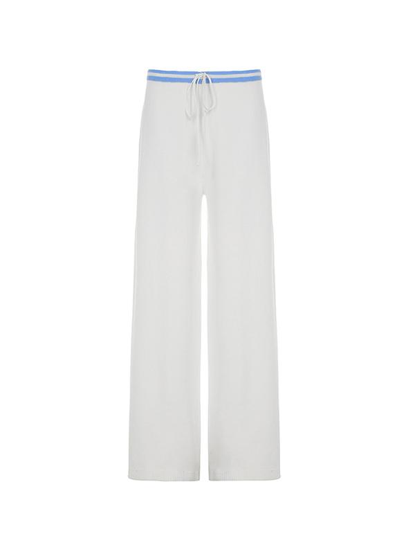 Colour Blocking Wide Leg Pants Product Image