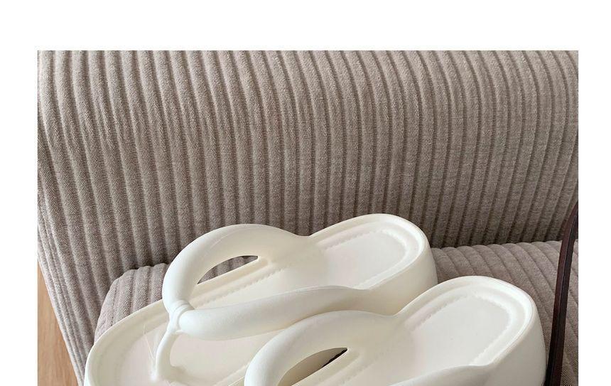 Platform Plain Flip Flops Product Image