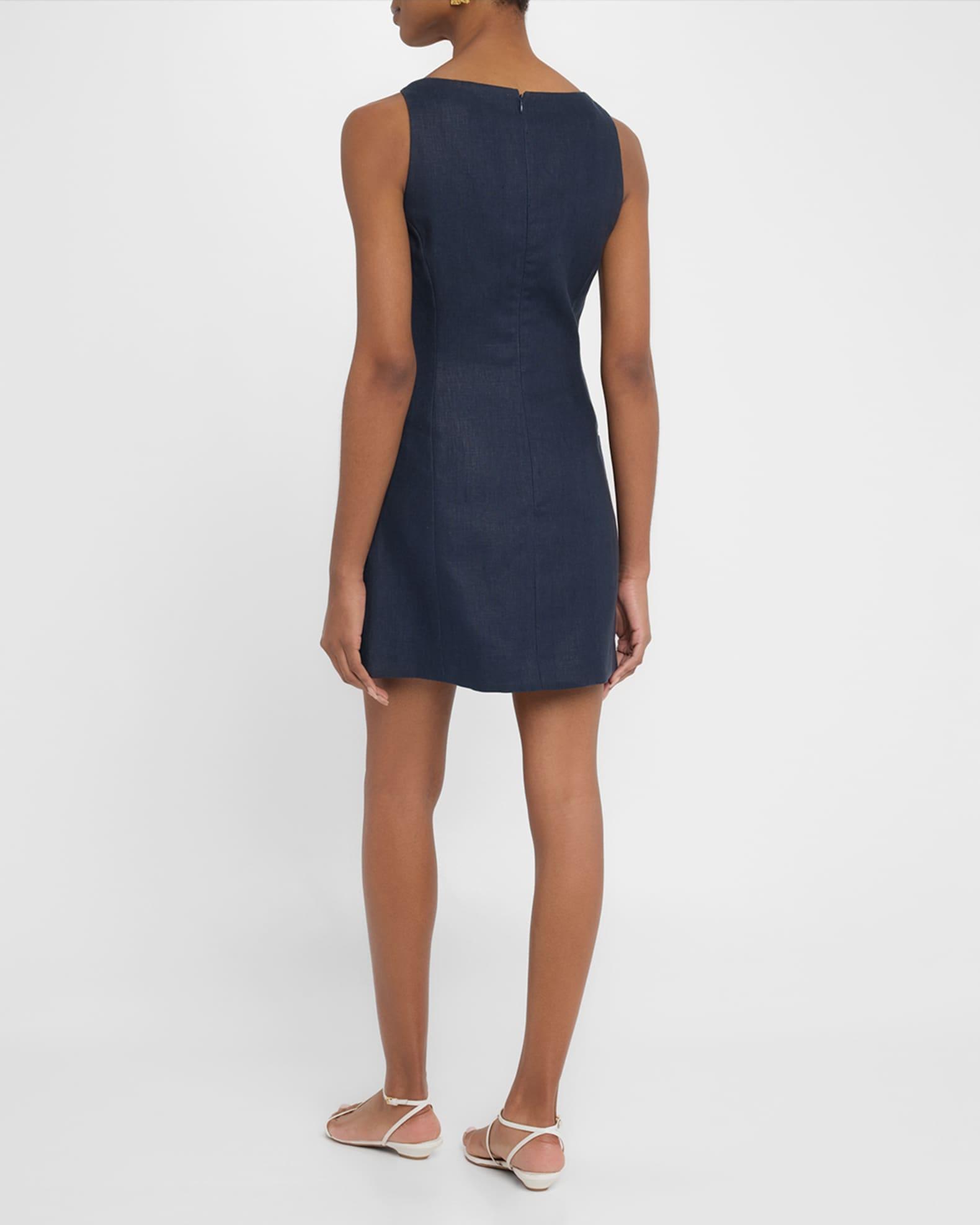 Ambra Button-Front Mini Dress Product Image