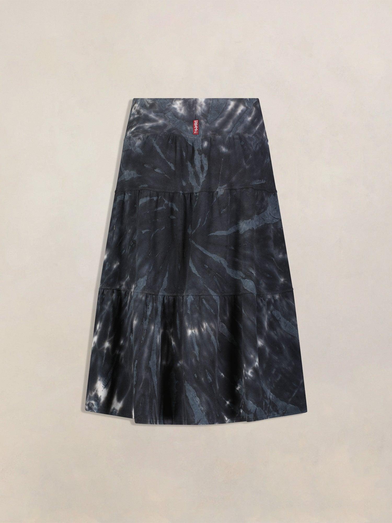 Hard Tail Tiered Knee Length Skirt T-229 Product Image