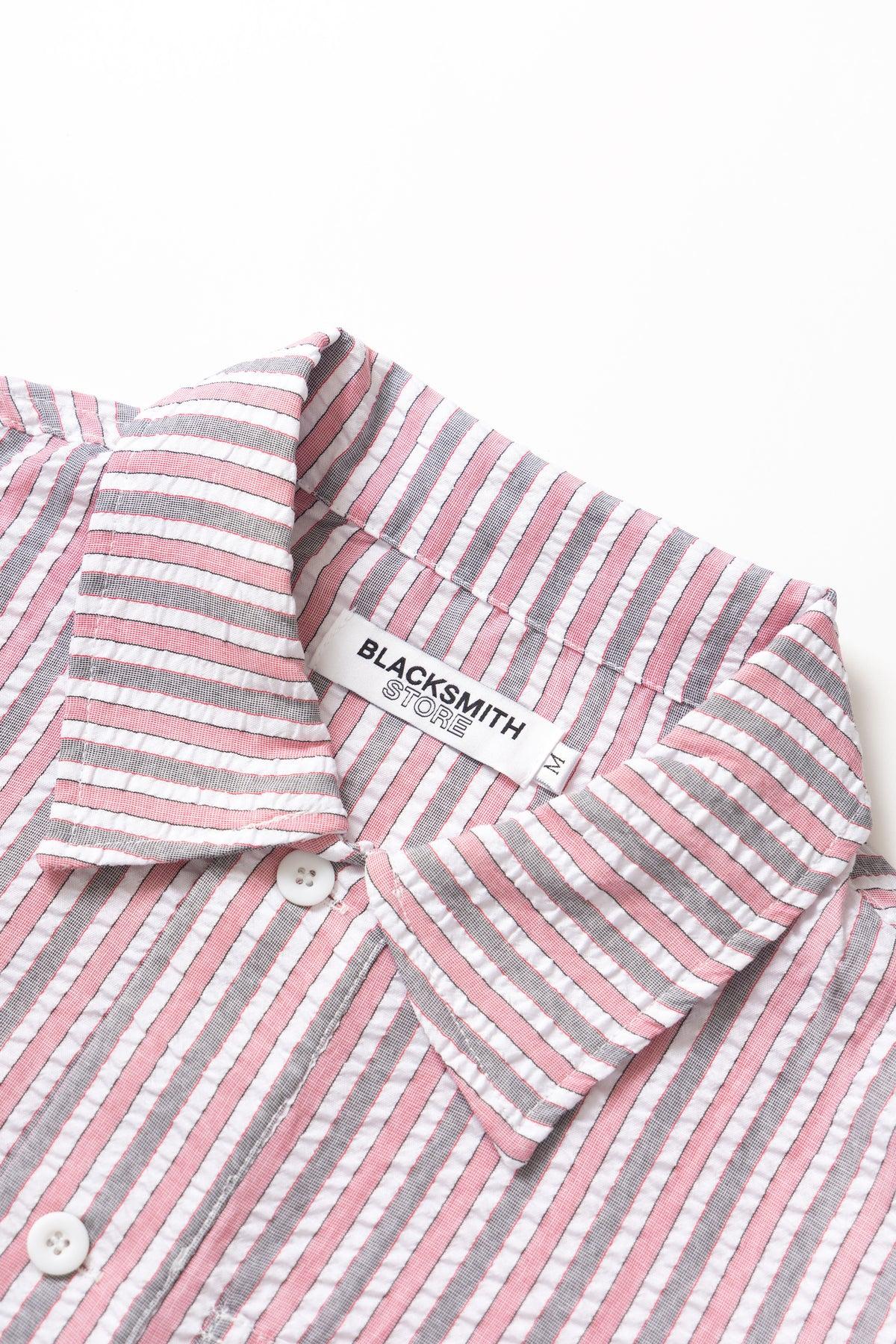 Blacksmith - Striped Military Popover - Red Product Image