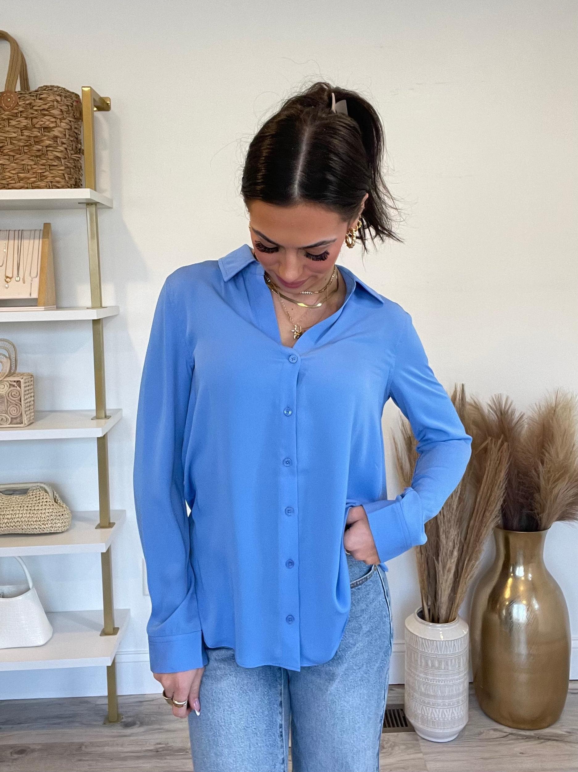 FINAL SALE May Collared Button Down Shirt Product Image