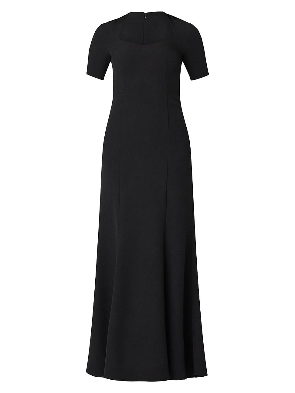 Womens Elie Crepe Short-Sleeve Gown Product Image