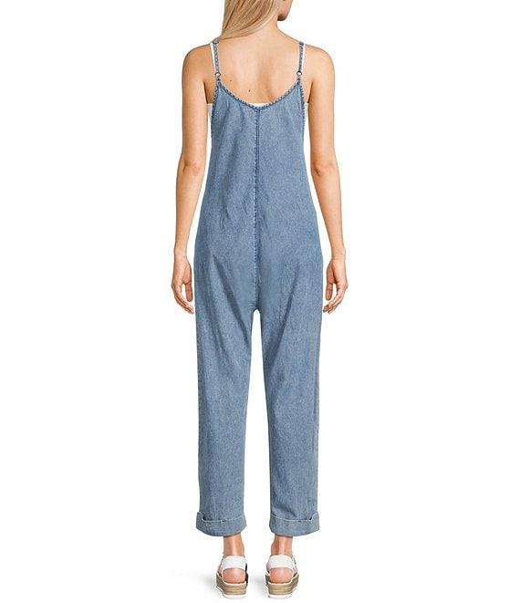 C&V Chelsea & Violet Washed Woven Jumpsuit Product Image