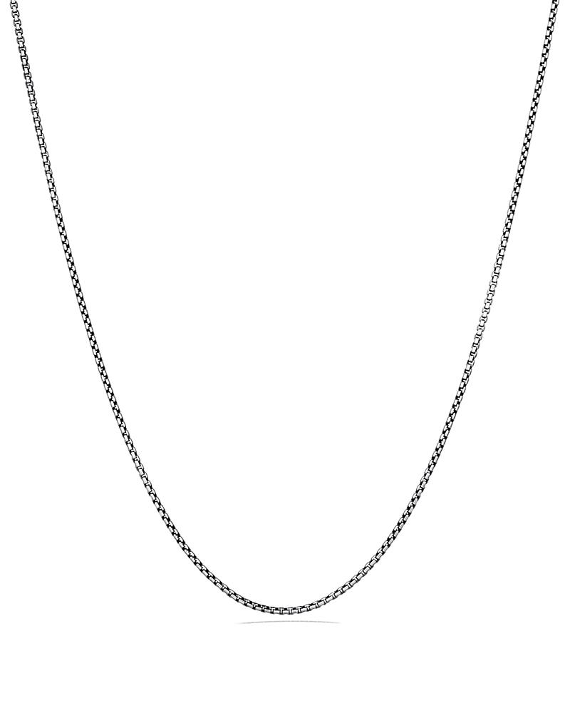 Womens Sterling Silver Box Link Necklace Product Image