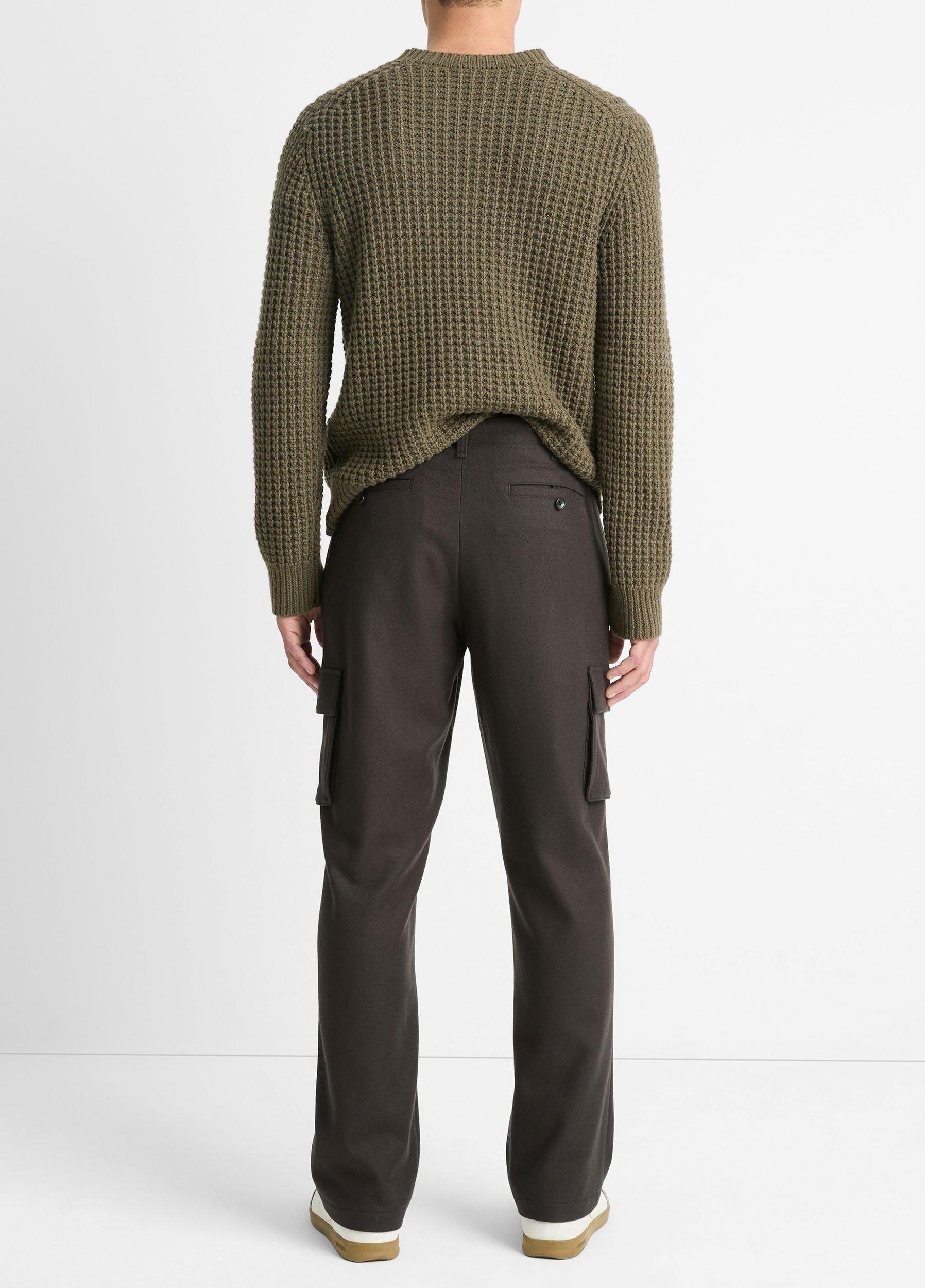 Italian Wool-Blend Flannel Cargo Pant Product Image