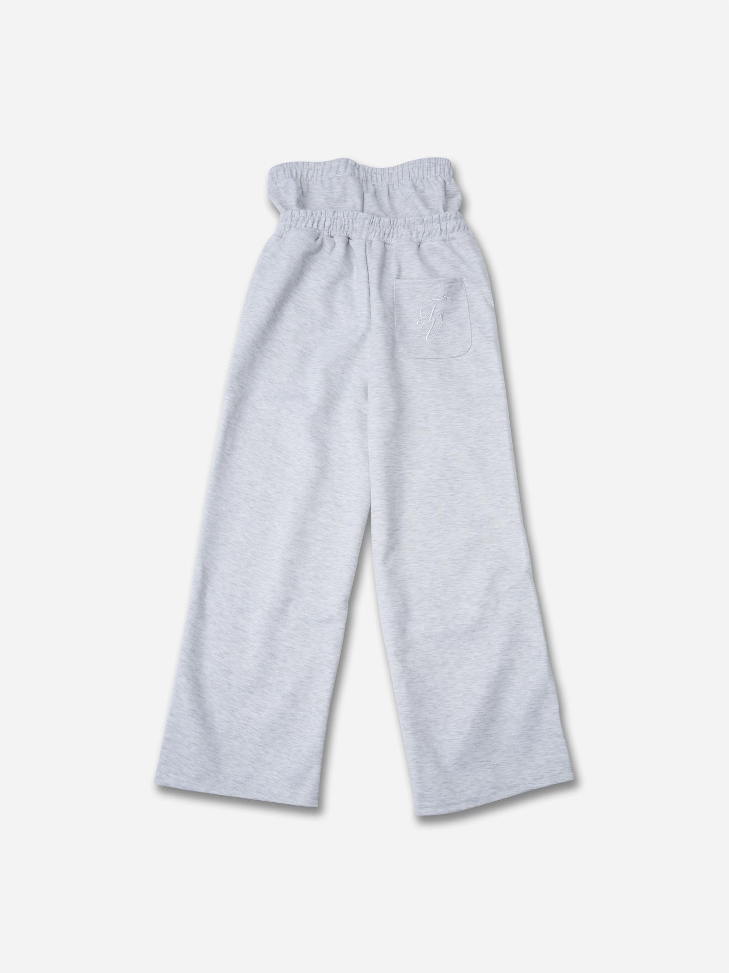 Hiphop Double Waistband Design With Star Embroidery Sweatpants Product Image