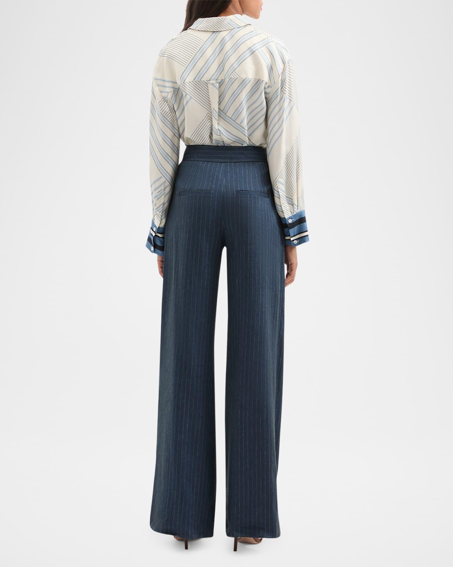 Delila Printed Long-Sleeve Blouse Product Image