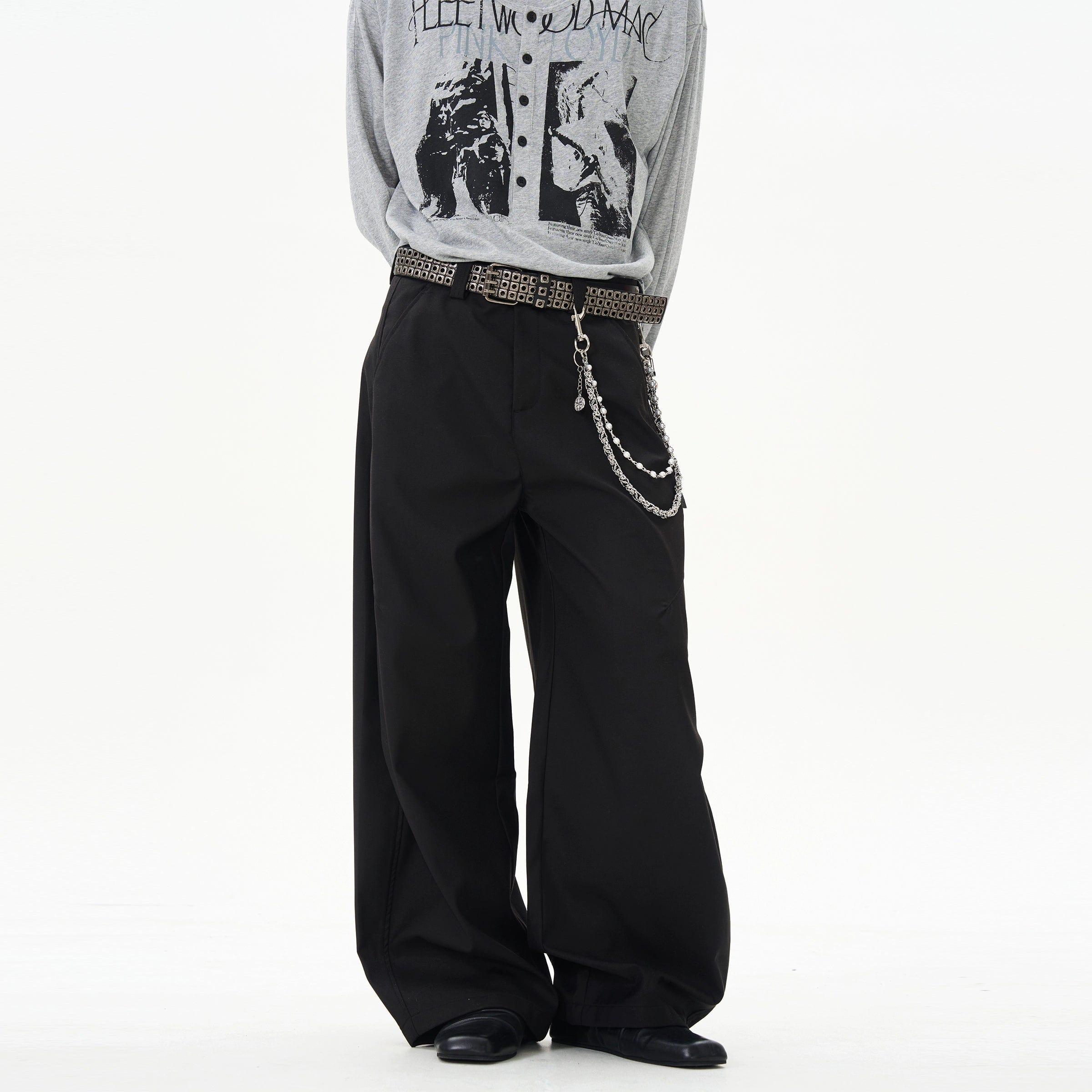 RT No. 12229 STRAIGHT DRAPE PANTS Unisex Product Image
