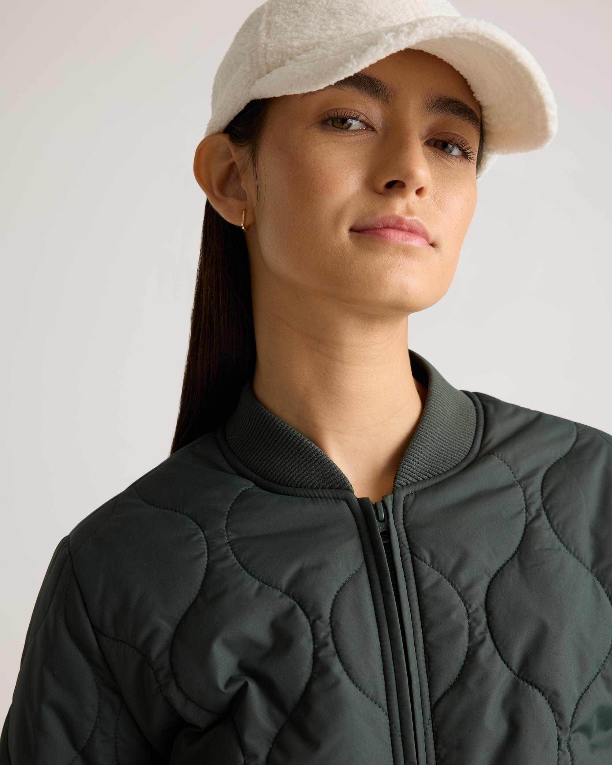 Quince | Women's Featherless Quilted Puffer Bomber Jacket Recycled Polyester Product Image