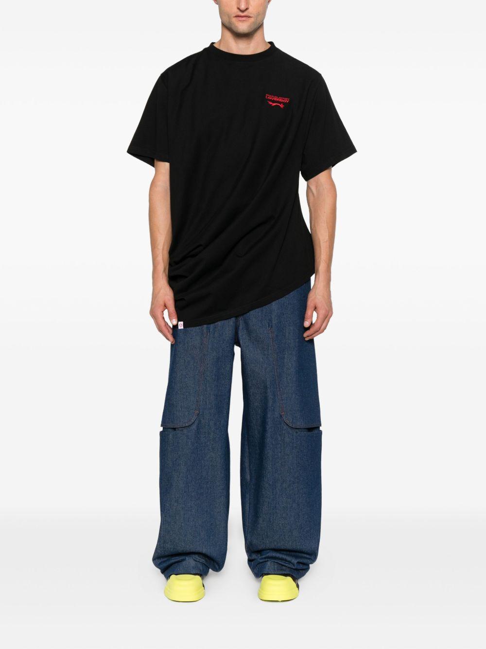 logo-embroidered cotton T-shirt Product Image