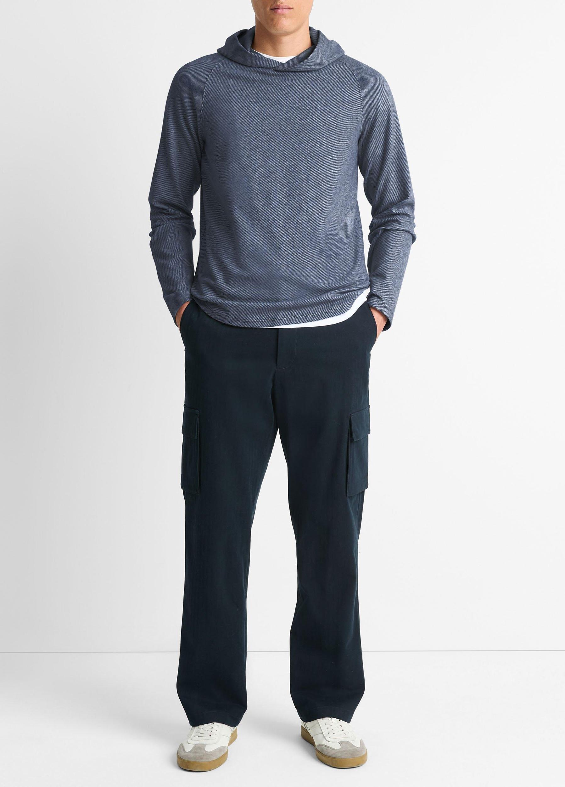 Mens Broken Twill Pullover Hoodie Vince Product Image