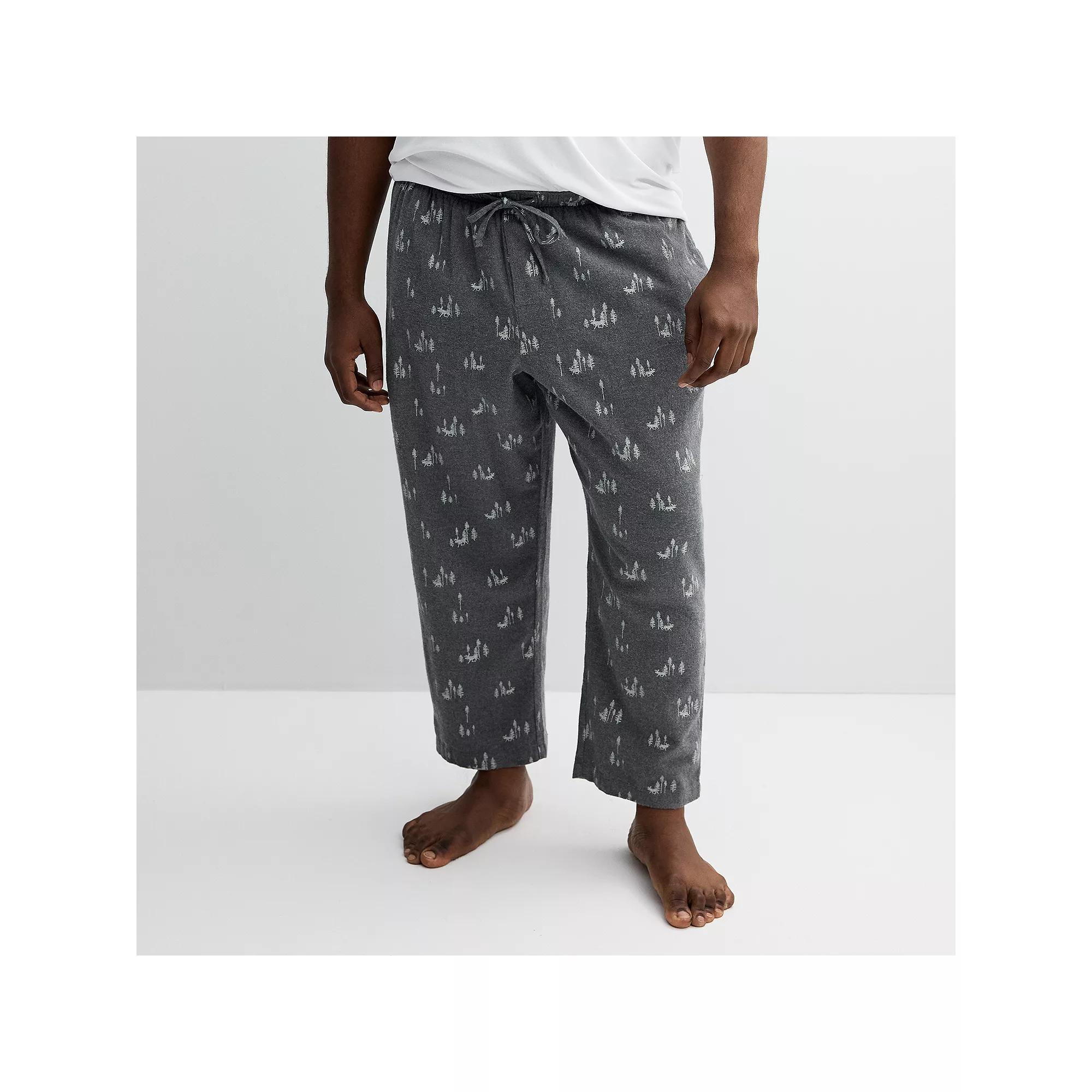 Big & Tall Sonoma Goods For Life® Flannel Drawstring Pajama Pants, Men's,  Product Image