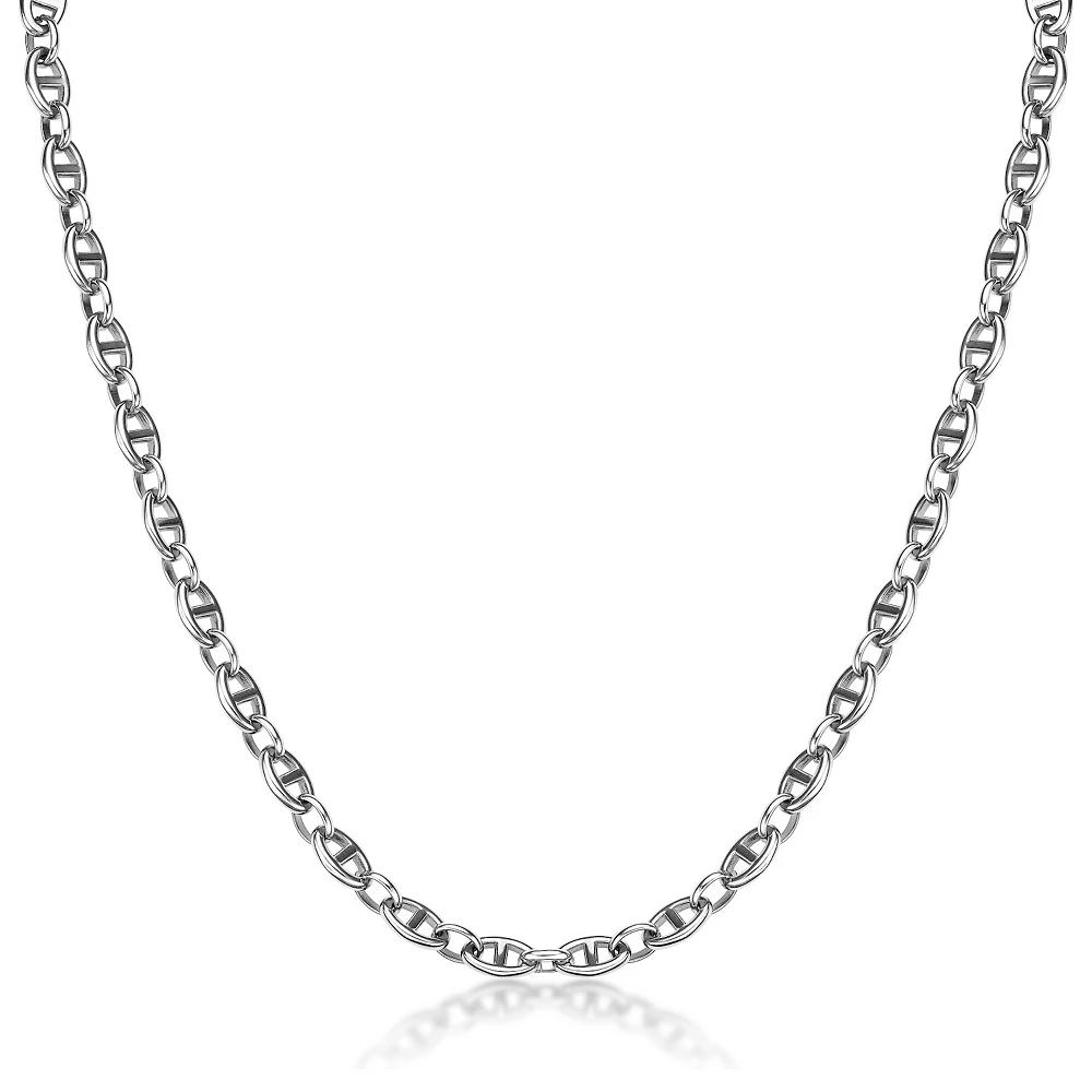 LYNX Men's Stainless Steel Mariner Chain Necklace, Size: 22" Product Image