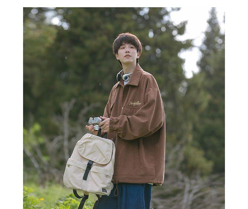 Collared Corduroy  Shirt Jacket Product Image