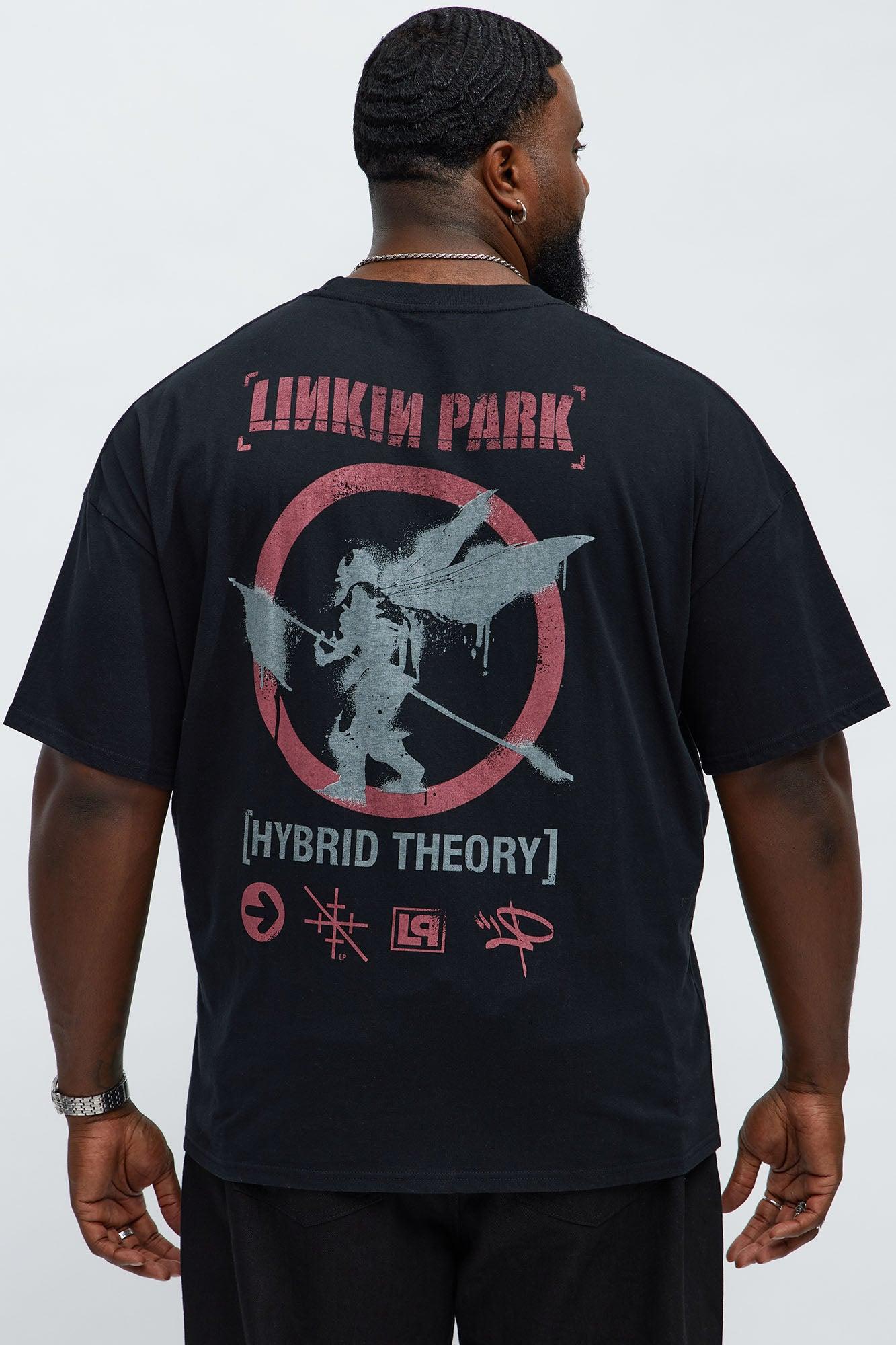 Linkin Park Hybrid Theory Oversized Short Sleeve Tee - Black Male Product Image