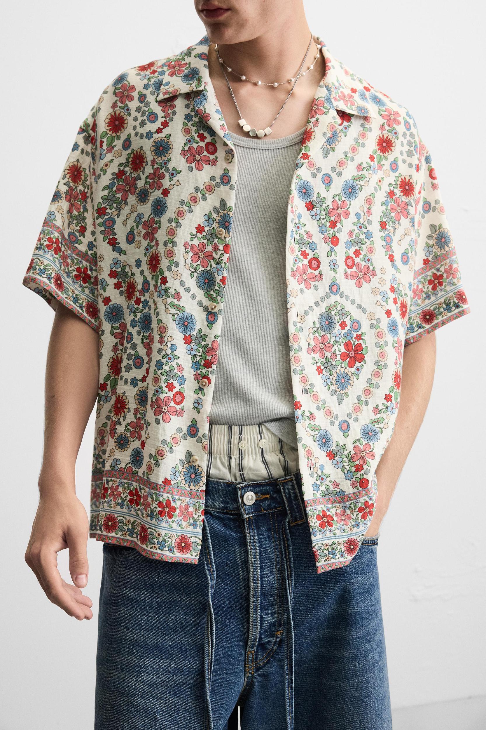 FLORAL PRINT SHIRT Product Image