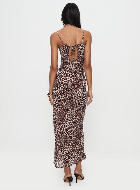 Paolina Maxi Dress Leopard Product Image