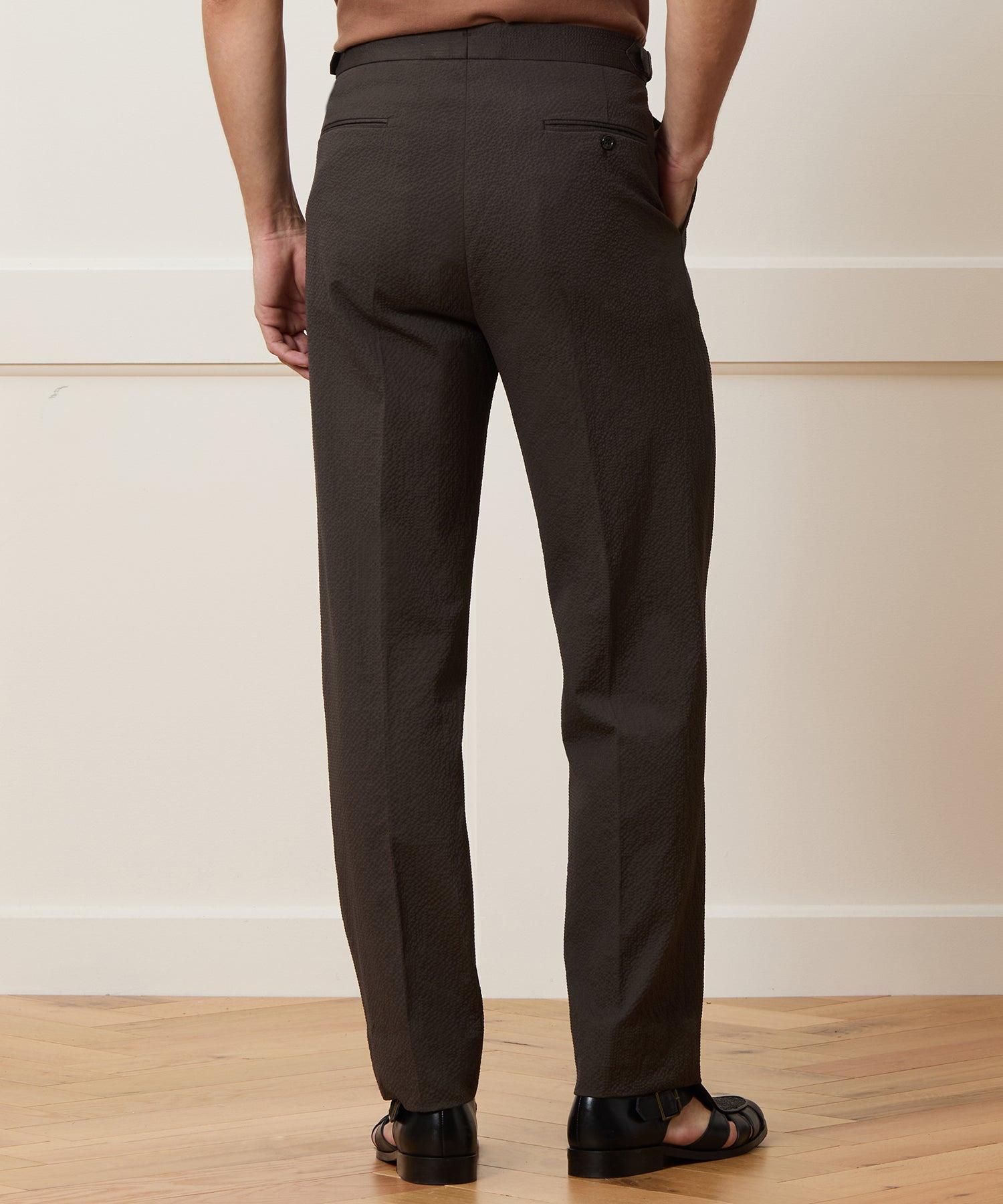 Italian Seersucker Side Tab Trouser Product Image