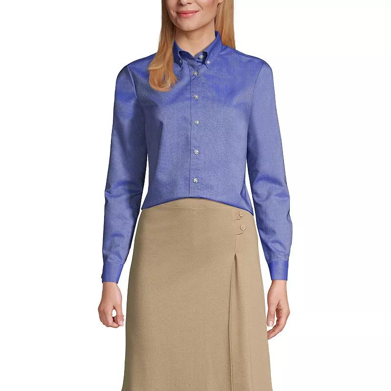 Lands' End Women's Tall Long Sleeve Oxford Dress Shirt Product Image