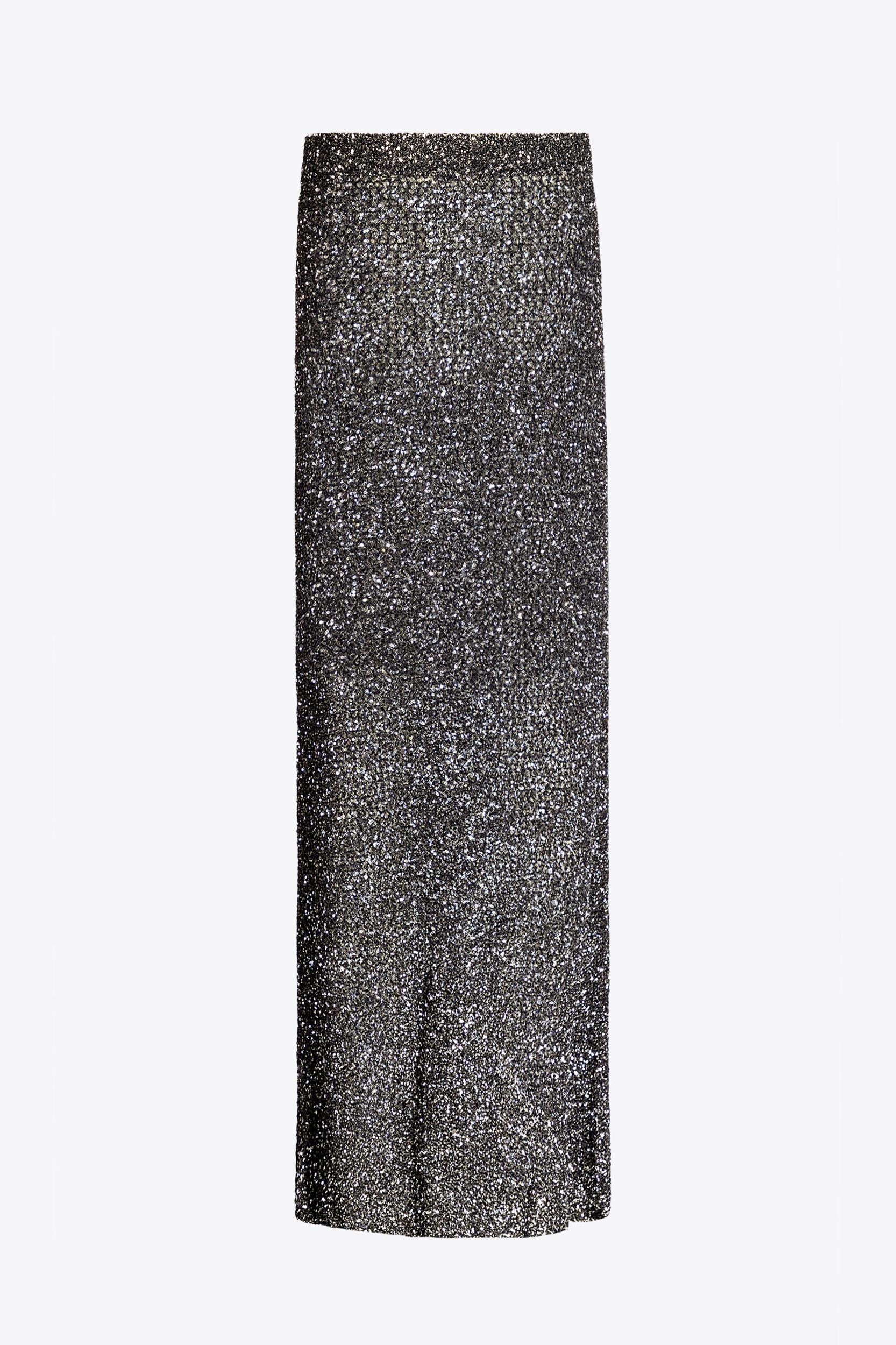 Sequin Crochet Maxi Skirt Product Image