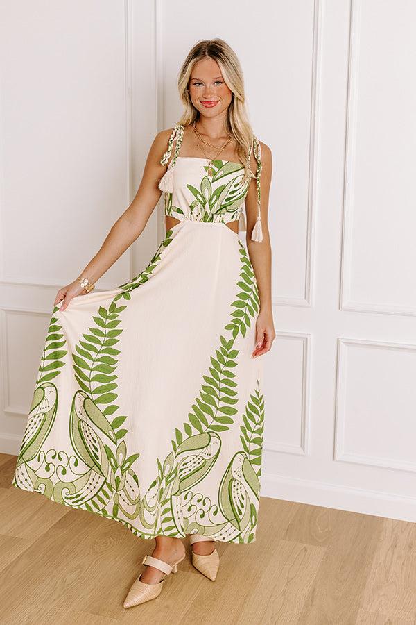Tropical Bliss Cut Out Midi Dress Baby Product Image