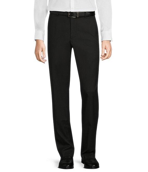 Murano Wardrobe Essentials Alex Slim Fit TekFit Waistband Suit Separates Flat Front Dress Pants Product Image