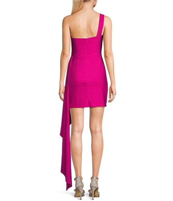 GB Social One Shoulder Jersey Dress Product Image