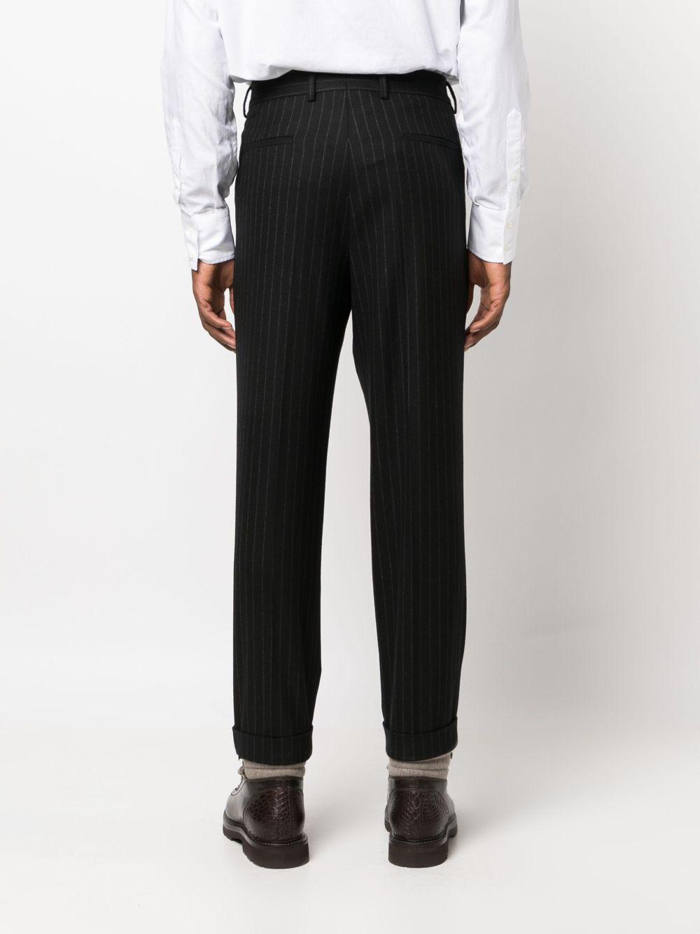 pinstripe-pattern virgin-wool trousers Product Image