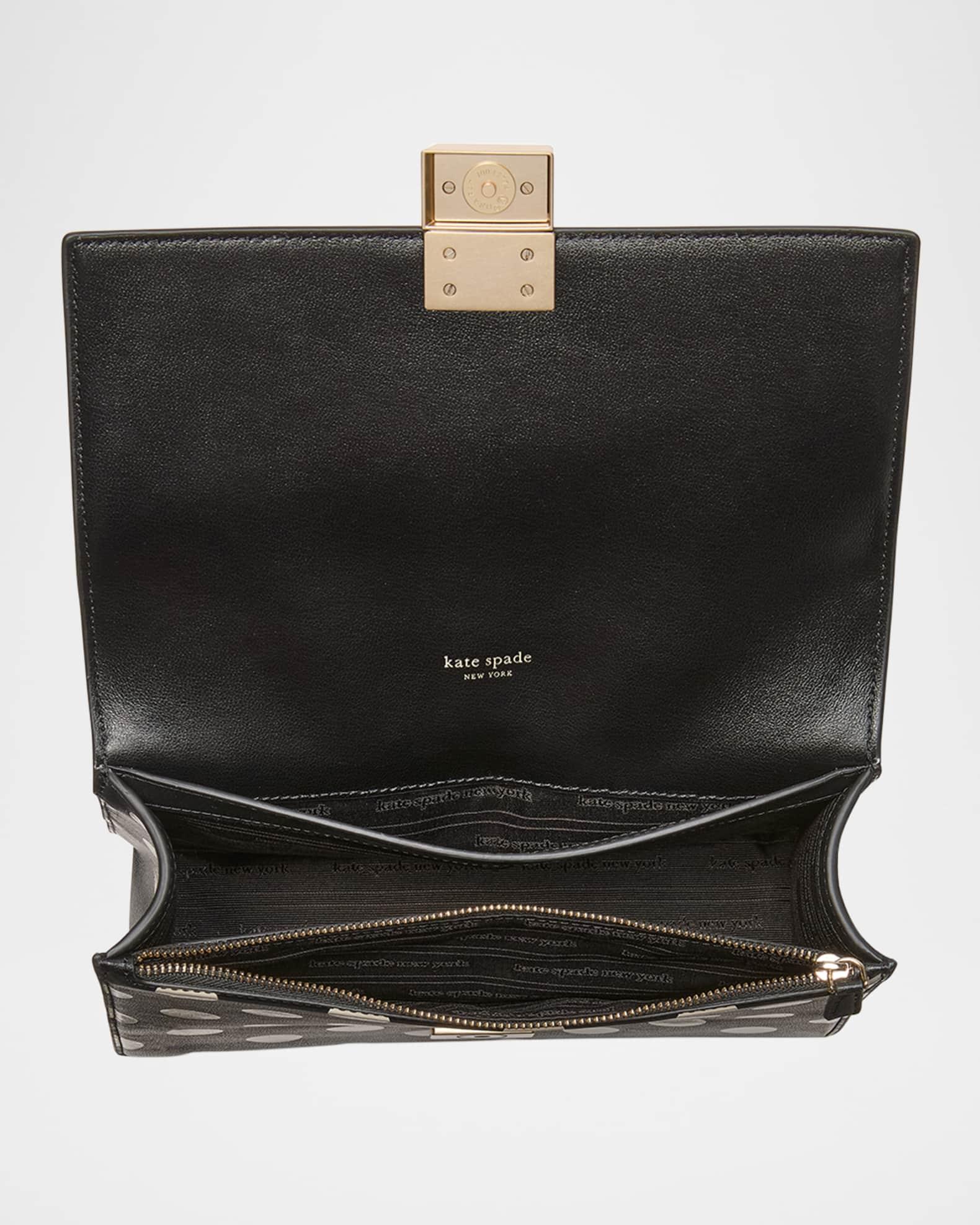 deco polka dot leather chain shoulder bag Product Image