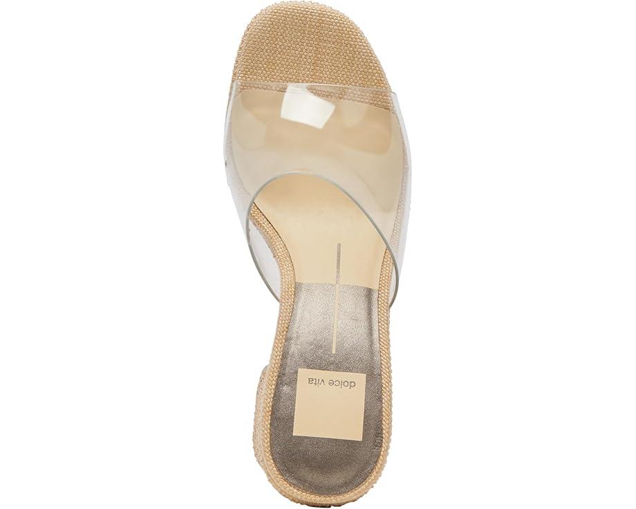 Adorned Metallic Raffia Slide Sandal Product Image