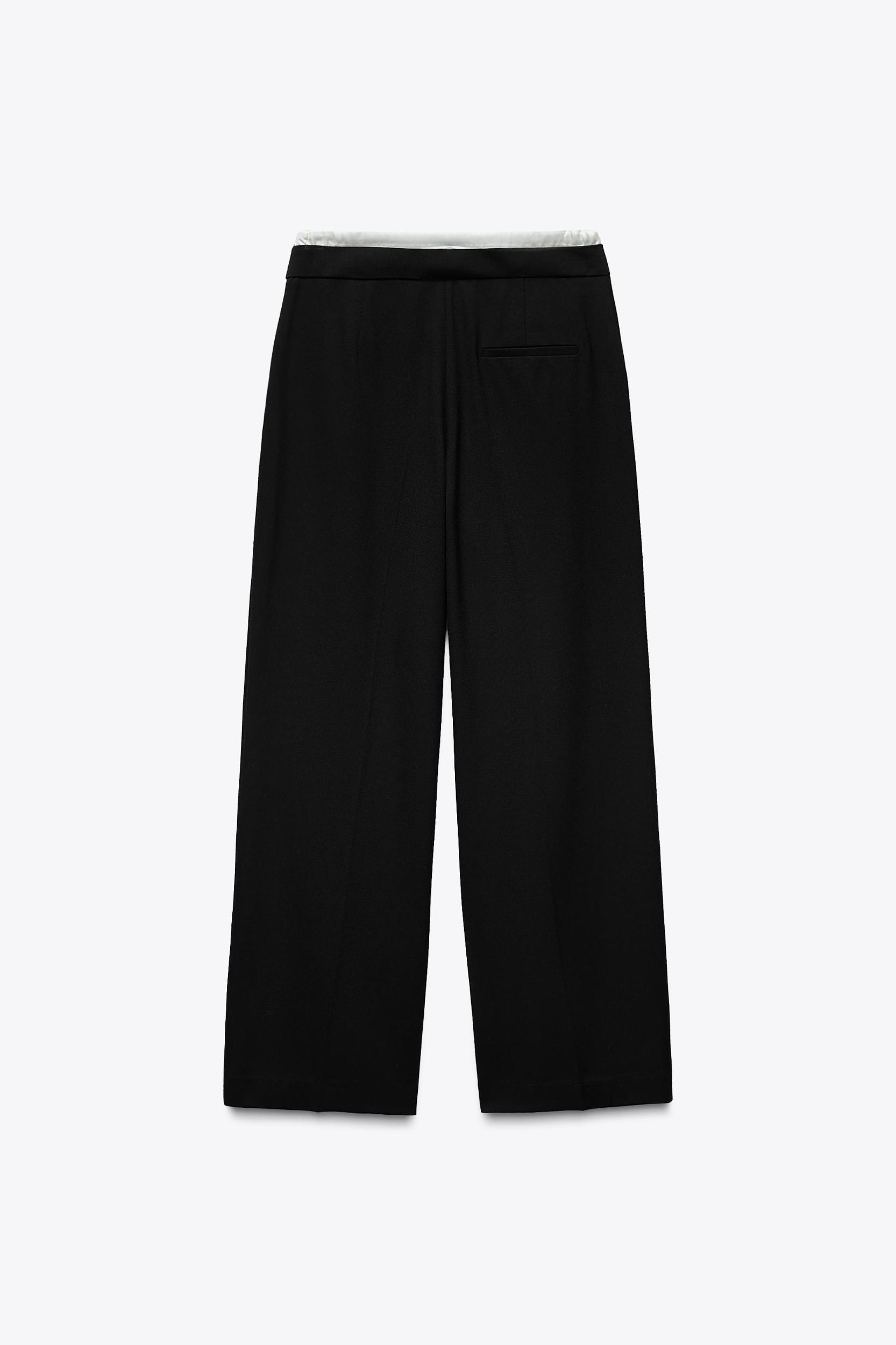 DOUBLE WAIST WIDE LEG PANTS Product Image