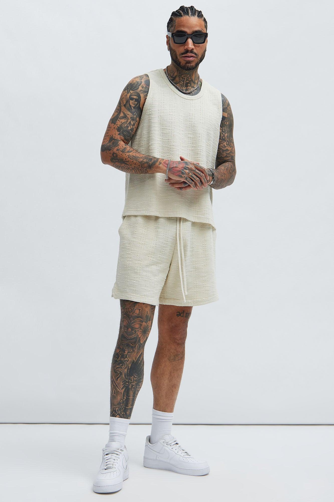 Jordan Textured Volley Shorts - Off White Product Image