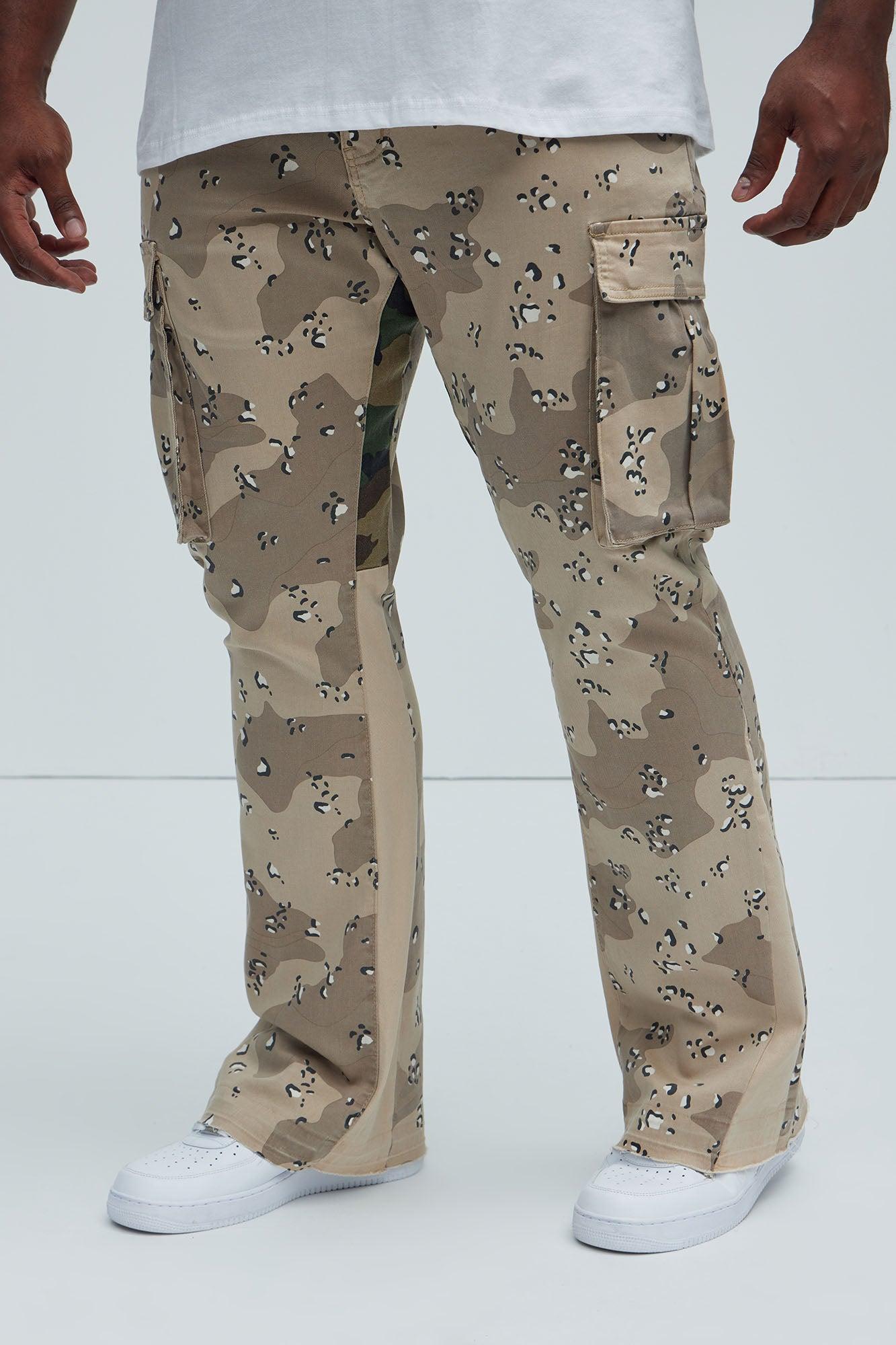 Commando Cargo Twill Flared Pants - Taupe Product Image