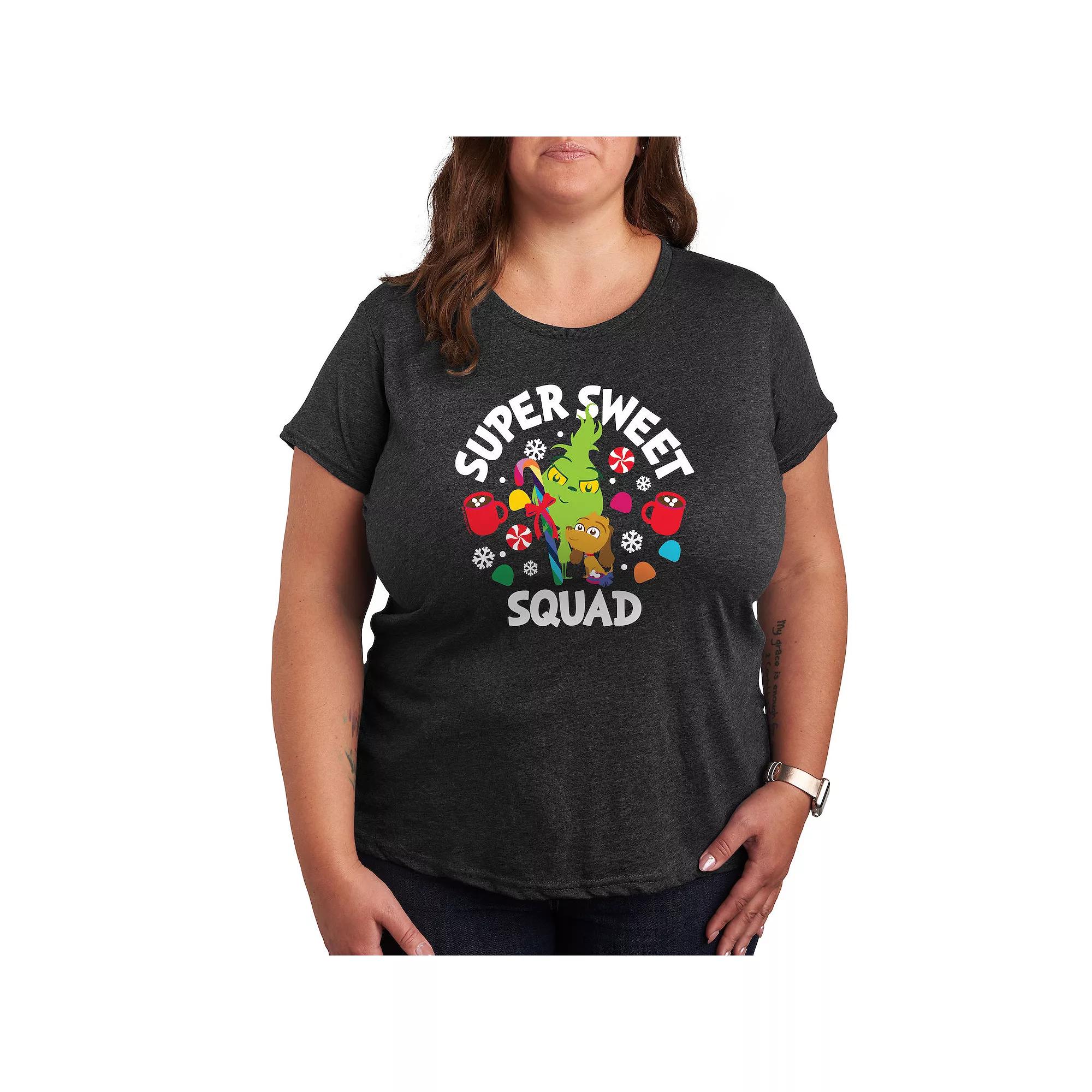 Plus Dr. Seuss Little Grinch Super Sweet Squad Graphic Tee, Women's,  Product Image
