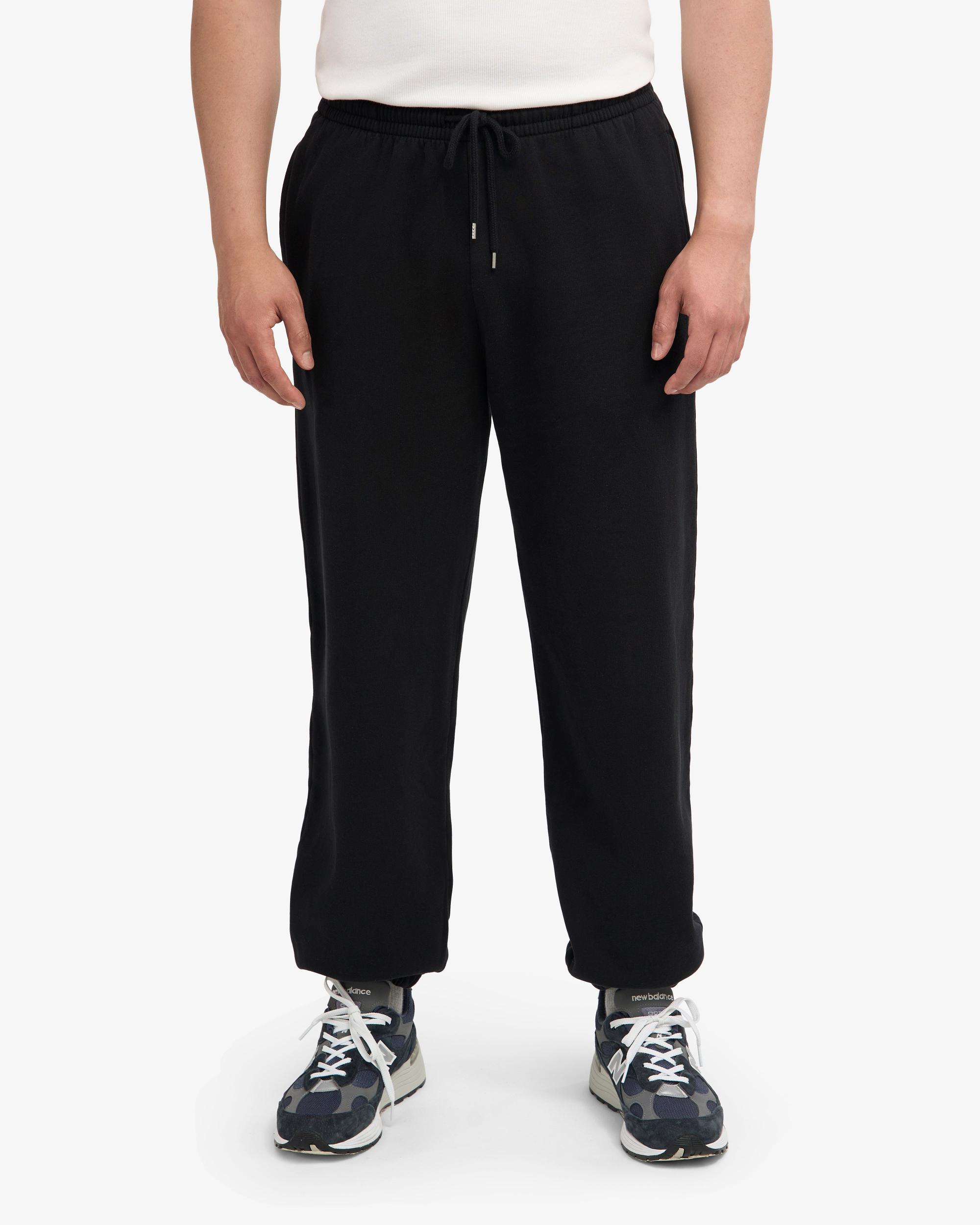 Organic Relaxed Sweatpants - Deep Black Product Image