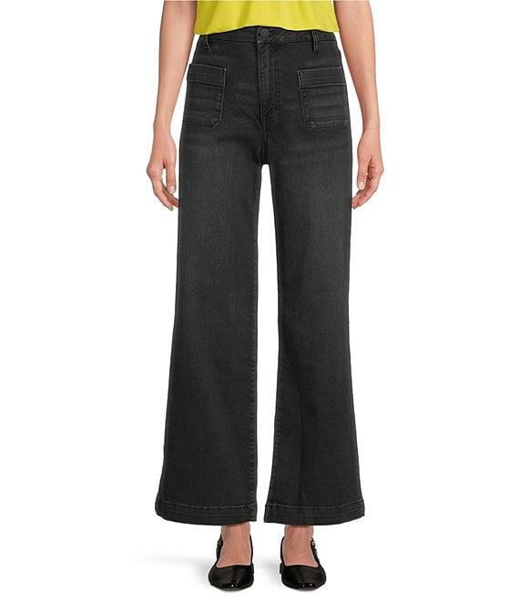 KUT from the Kloth Meg High Rise Wide Leg Patch Pocket Jeans Product Image