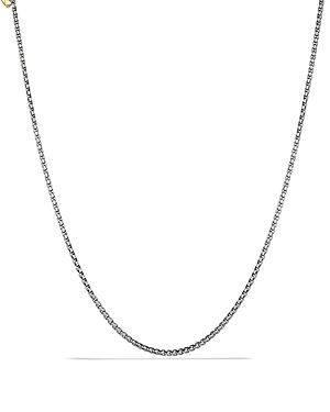 Womens Sterling Silver Box Link Necklace Product Image