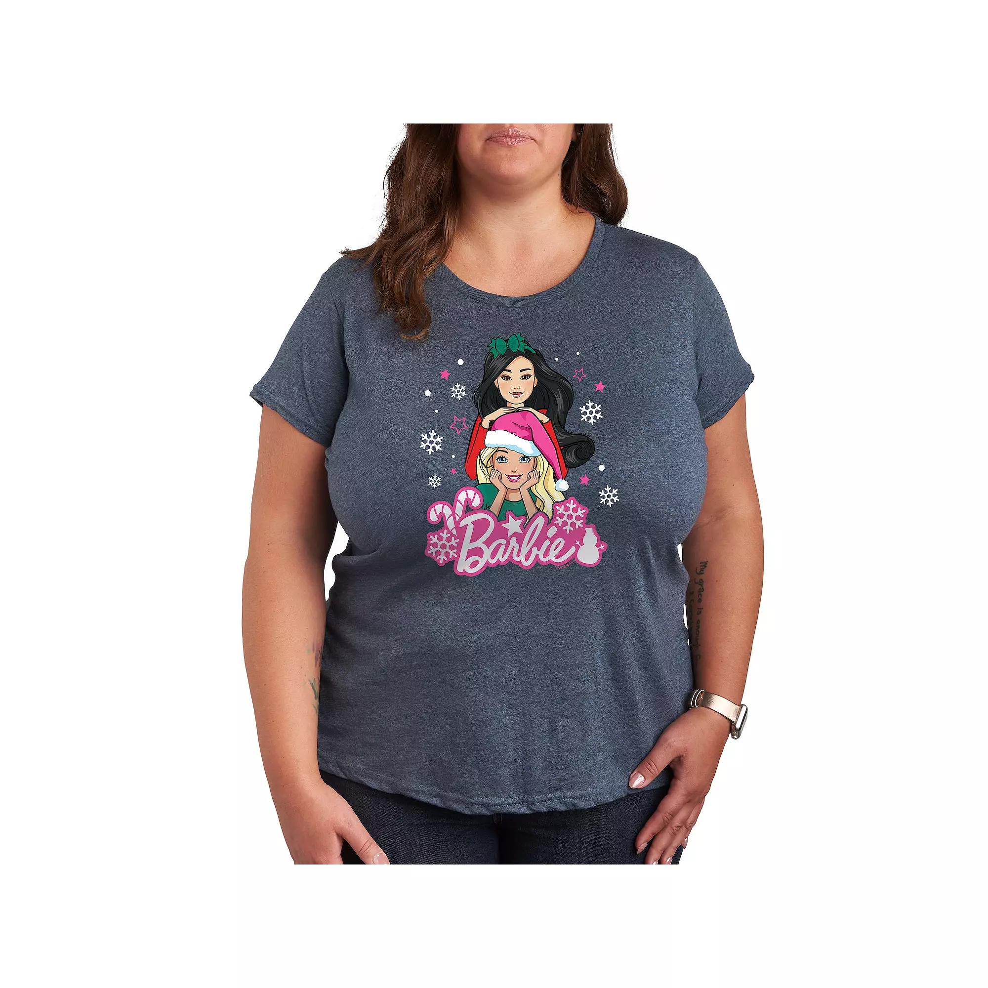 Plus Barbie® Holiday Friends Graphic Tee, Women's,  Product Image