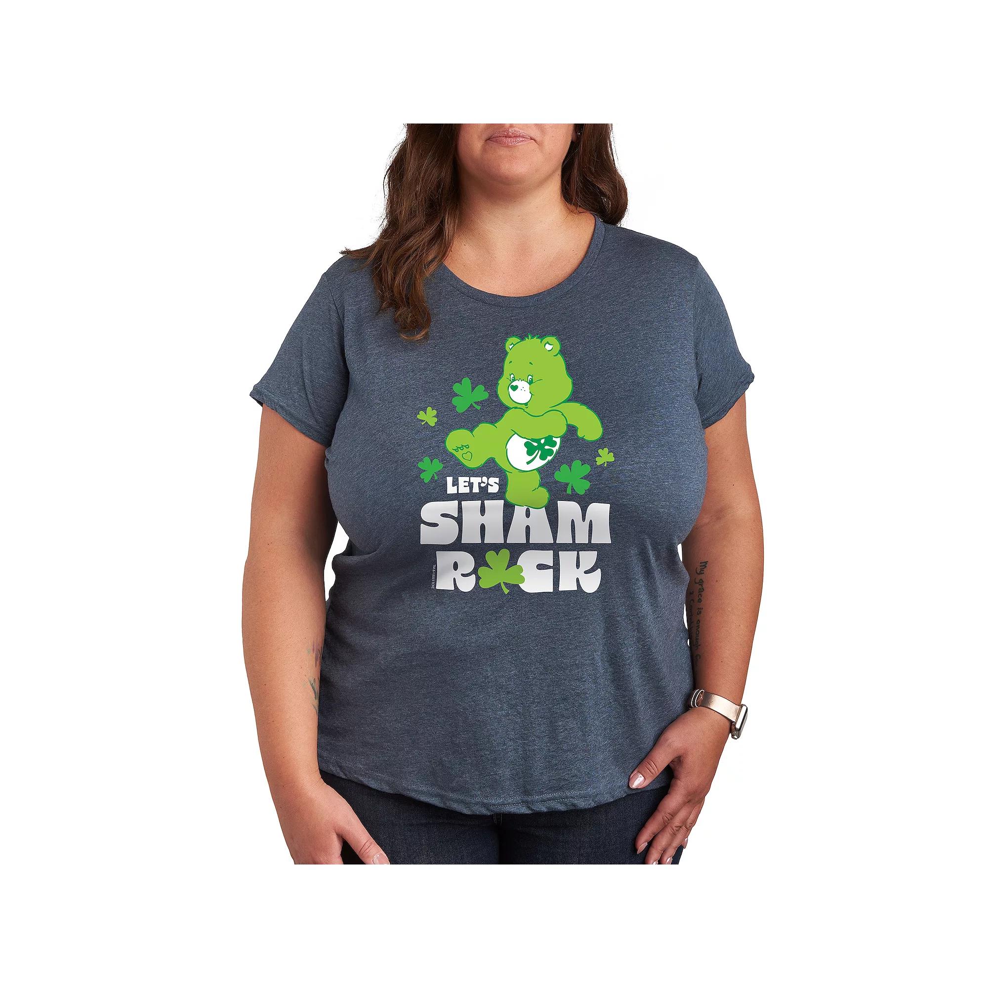 Plus Care Bears Let's Sham Rock Graphic Tee, Women's,  Product Image