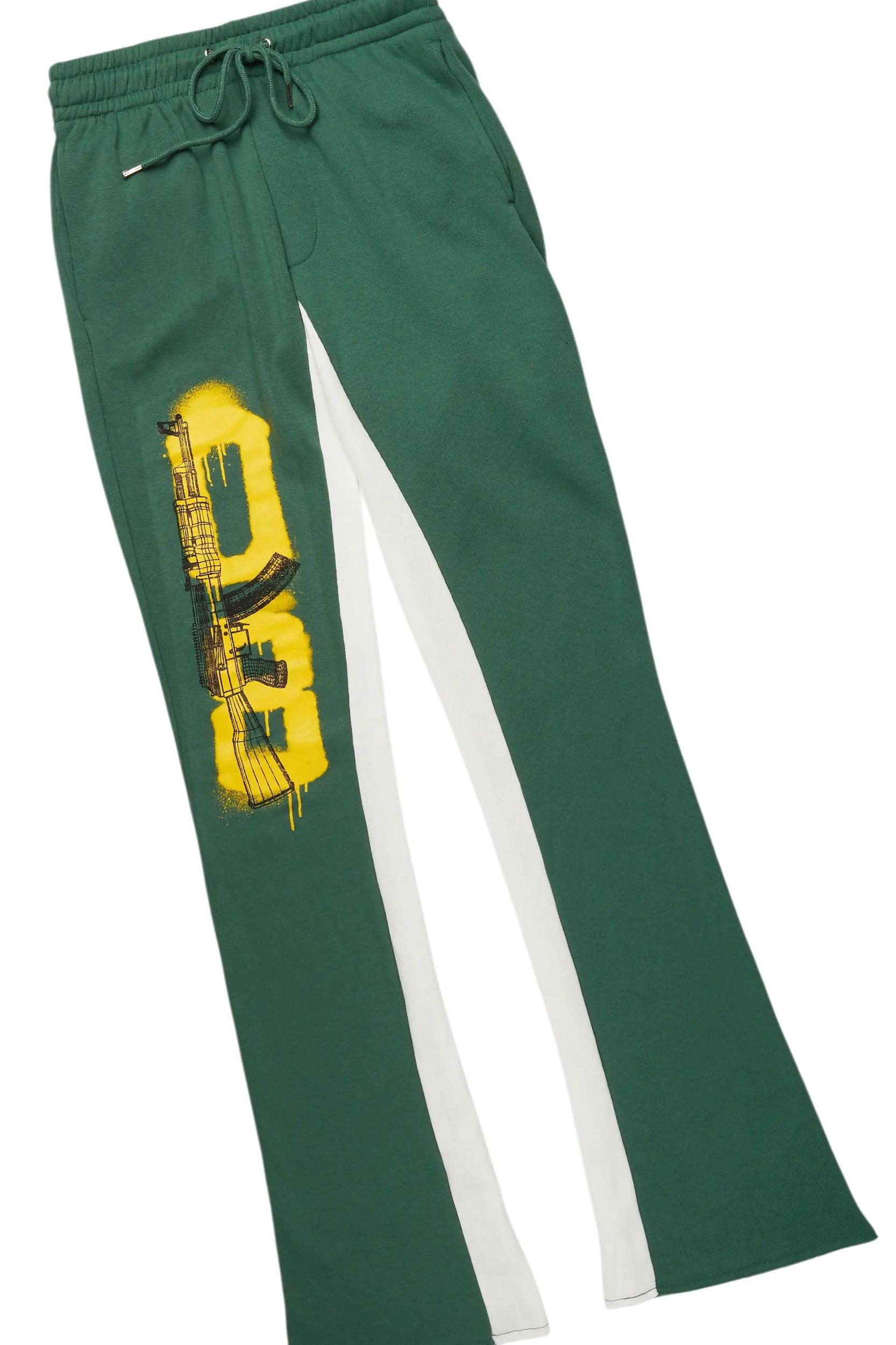 Nesta Green Hoodie/Baggy Track Pant Set Male Product Image